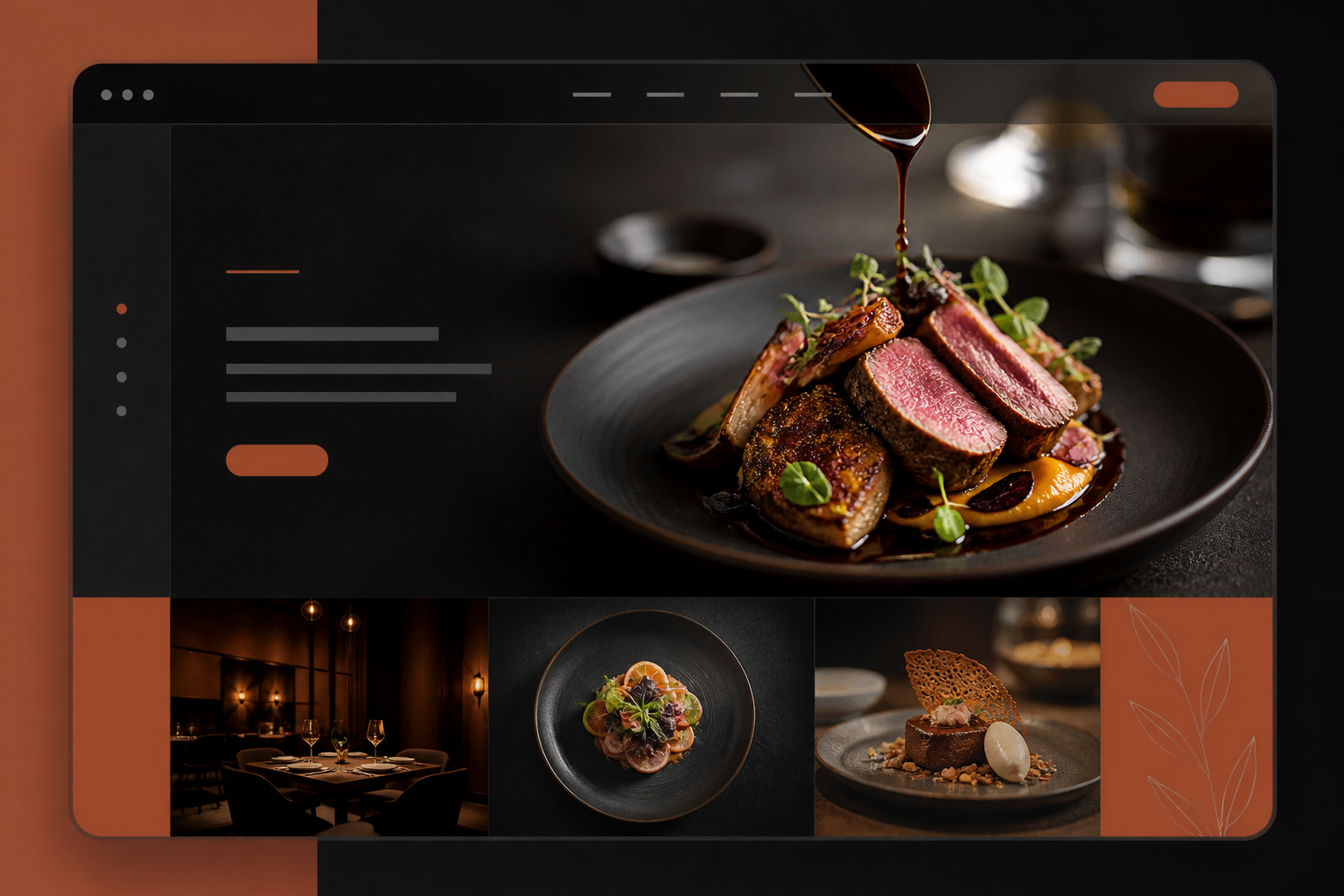 Projeto conceitual para Restaurante Sabor Caseiro