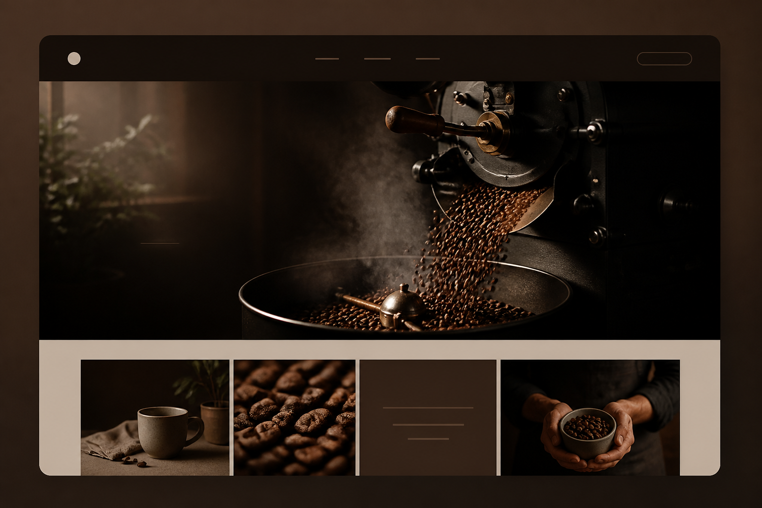 Projeto conceitual para Café Aurora